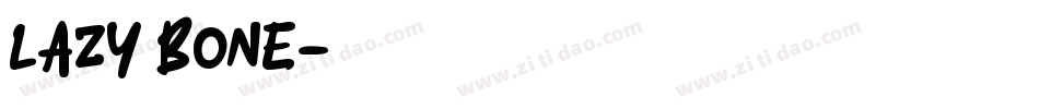 lazy bone字体转换